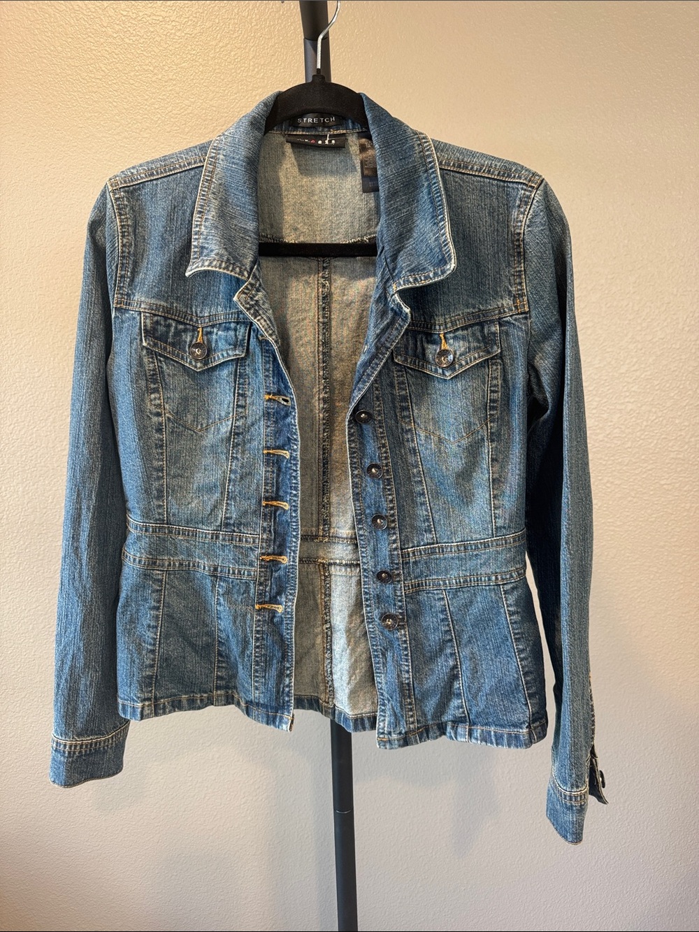 Axcess Light Blue Denim Jacket with Button Front